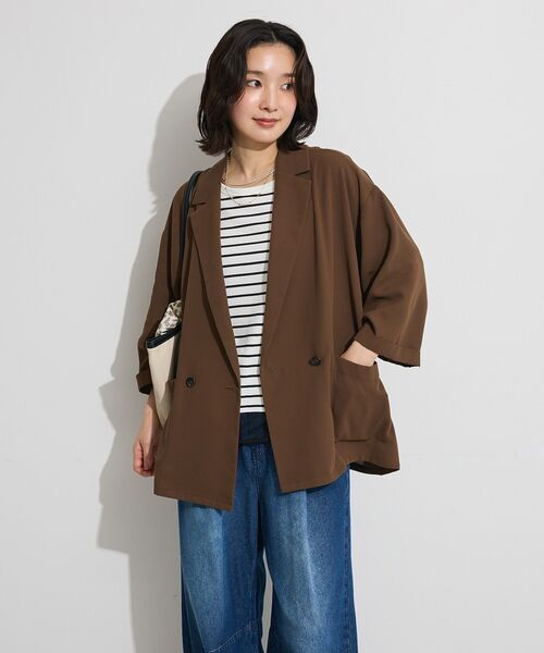 Green Parks(グリーンパークス)の「【適ON】遮熱チュールドッキングプルオーバー(Tシャツ/カットソー・レディース・グリーン/ブラック/オフホワイト/その他7・FREE)」の22枚目の写真