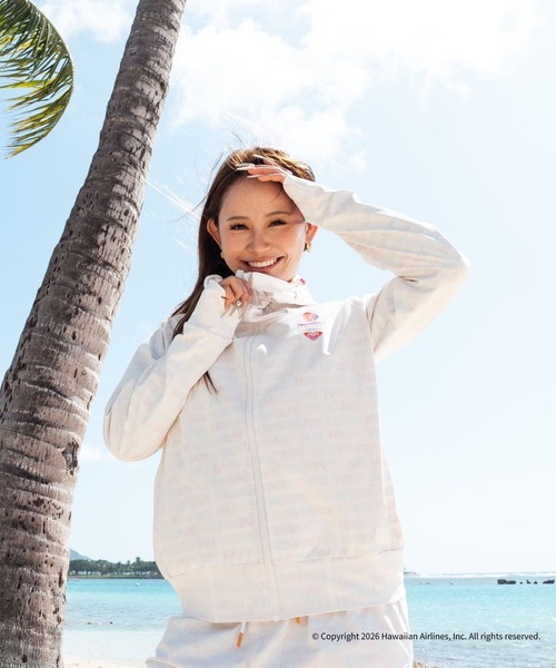 セール】ROXY x HAWAIIAN AIRLINES PARKA ジップラッシュガード /UV
