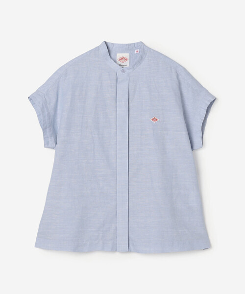 DANTON(ダントン)の「DANTON | コットンリネン スリーブレスシャツ WOMEN(シャツ/ブラウス・レディース・ライトグリーン/サックスブルー/ブラック・36)」の4枚目の写真