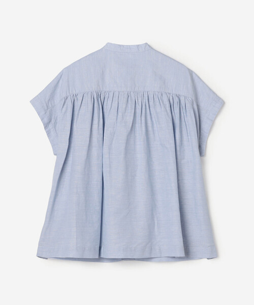 DANTON(ダントン)の「DANTON | コットンリネン スリーブレスシャツ WOMEN(シャツ/ブラウス・レディース・ライトグリーン/サックスブルー/ブラック・36)」の5枚目の写真