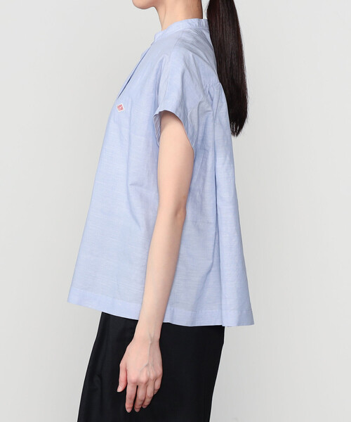 DANTON(ダントン)の「DANTON | コットンリネン スリーブレスシャツ WOMEN(シャツ/ブラウス・レディース・ライトグリーン/サックスブルー/ブラック・36)」の12枚目の写真