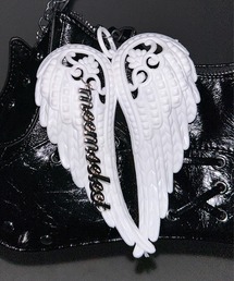 me+em select(�~�[���Z���N�g)�̃G���W�F���E�B���O���S�`���[�� �^angel wing logo charm(�L�[�z���_�[)