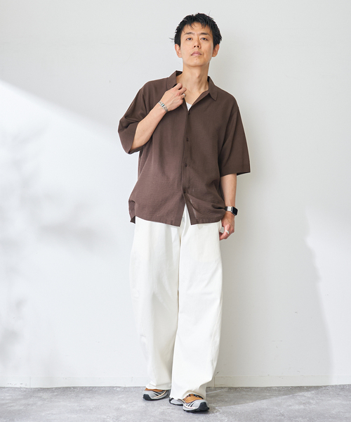 B.C STOCK(ベーセーストック)の「3D バギーテンジクパンツ(その他パンツ・メンズ・ライトグレー/アイボリー・MEDIUM/LARGE)」の15枚目の写真