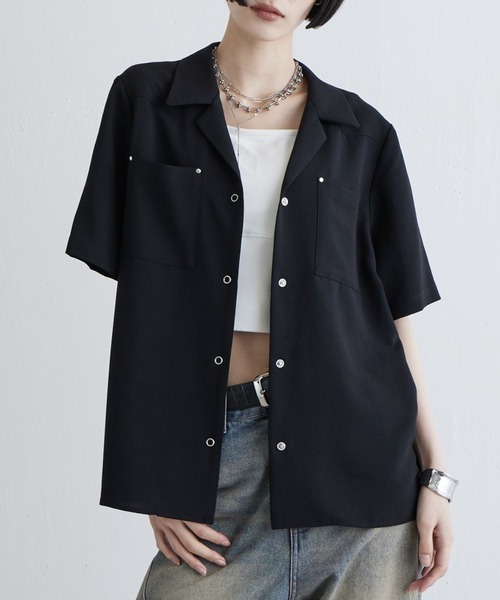 Lui's（ルイス）の「半袖ウエストタックジャケットシャツ（シャツ