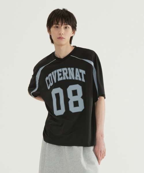COVERNAT(カバーナット)の「ブロックコアメッシュTシャツブラック(Tシャツ/カットソー・メンズ・その他・SMALL/MEDIUM/LARGE/X-LARGE/XX-LARGE)」の1枚目の写真