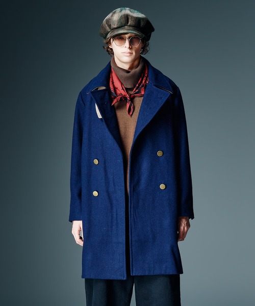 glamb(グラム)の「Double Breasted Chesterfield Coat / ダブルブレストチェスターフィールドコート(テーラードジャケット・メンズ・ネイビー/ブラック・S/M/L)」の2枚目の写真