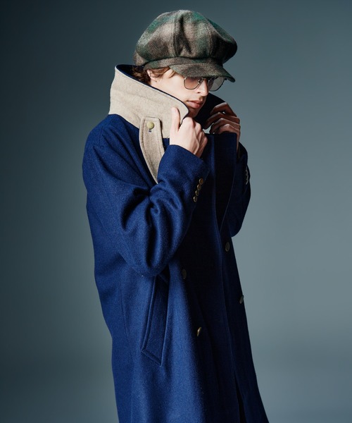 glamb(グラム)の「Double Breasted Chesterfield Coat / ダブルブレストチェスターフィールドコート(テーラードジャケット・メンズ・ネイビー/ブラック・S/M/L)」の7枚目の写真