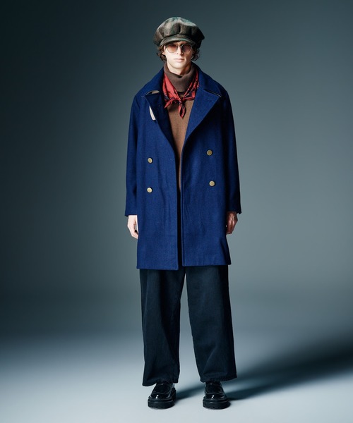 glamb(グラム)の「Double Breasted Chesterfield Coat / ダブルブレストチェスターフィールドコート(テーラードジャケット・メンズ・ネイビー/ブラック・S/M/L)」の13枚目の写真