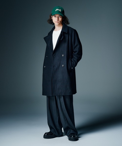 glamb(グラム)の「Double Breasted Chesterfield Coat / ダブルブレストチェスターフィールドコート(テーラードジャケット・メンズ・ネイビー/ブラック・S/M/L)」の8枚目の写真