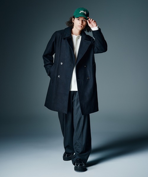 glamb(グラム)の「Double Breasted Chesterfield Coat / ダブルブレストチェスターフィールドコート(テーラードジャケット・メンズ・ネイビー/ブラック・S/M/L)」の9枚目の写真