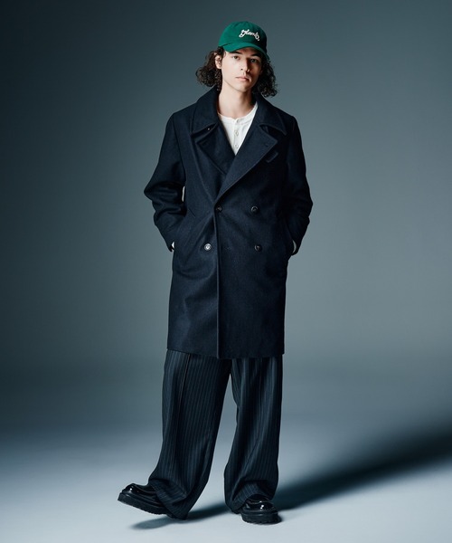 glamb(グラム)の「Double Breasted Chesterfield Coat / ダブルブレストチェスターフィールドコート(テーラードジャケット・メンズ・ネイビー/ブラック・S/M/L)」の10枚目の写真