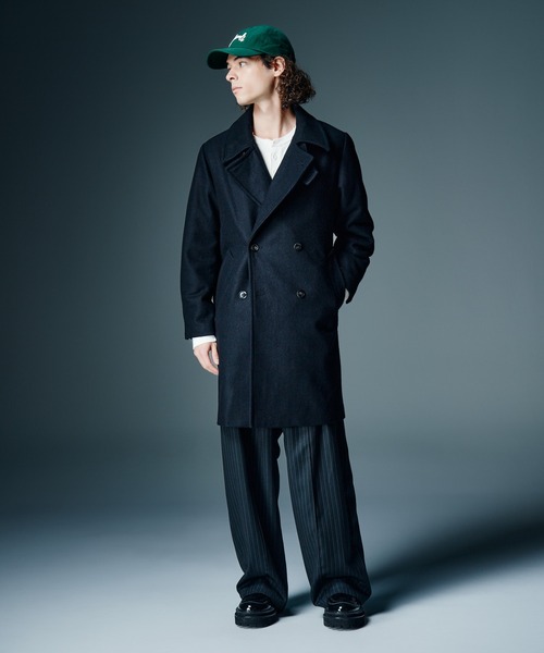 glamb(グラム)の「Double Breasted Chesterfield Coat / ダブルブレストチェスターフィールドコート(テーラードジャケット・メンズ・ネイビー/ブラック・S/M/L)」の11枚目の写真
