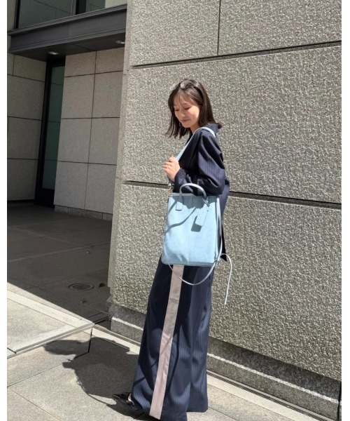 BLUE×PALANG(ブルーパラン)の「HANDSOME SIDE TAPTE SLACKS(スラックス・レディース・アイボリー/ネイビー・MEDIUM/SMALL)」の12枚目の写真