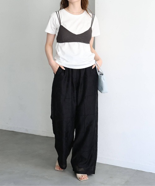 tiptop(ティップトップ)の「【ZOZO限定アイテム】ブラビスチェTシャツセット(Tシャツ/カットソー・レディース・オフホワイト/ピンク/グレー・FREE)」の9枚目の写真