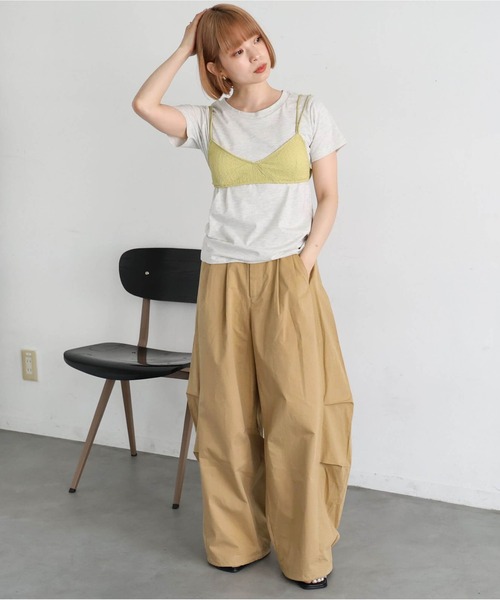 tiptop(ティップトップ)の「【ZOZO限定アイテム】ブラビスチェTシャツセット(Tシャツ/カットソー・レディース・オフホワイト/ピンク/グレー・FREE)」の19枚目の写真