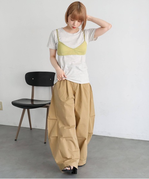 tiptop(ティップトップ)の「【ZOZO限定アイテム】ブラビスチェTシャツセット(Tシャツ/カットソー・レディース・オフホワイト/ピンク/グレー・FREE)」の21枚目の写真