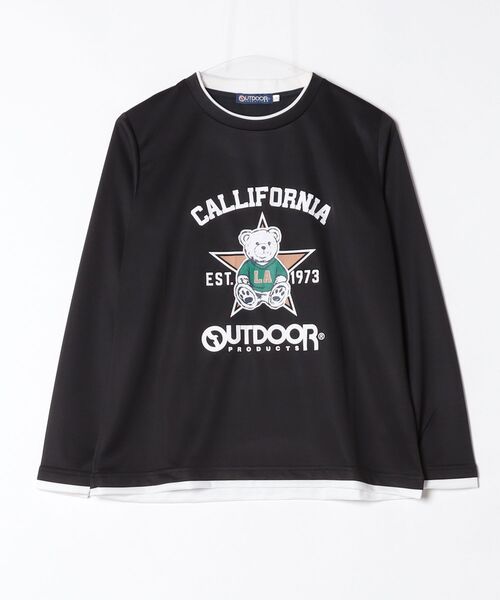 OUTDOOR PRODUCTS(アウトドアプロダクツ)の「OUTDOOR UV ドライ素材カジュアルトップス(Tシャツ/カットソー・レディース・ブラック/アイボリー・MEDIUM/LARGE/LL/3L)」の8枚目の写真
