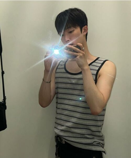 ROLLINGSTUDIOS(ローリングスタジオ)の「COTTON STRIPE SLEEVELESS GREY/NAVY(Tシャツ/カットソー・メンズ・その他・MEDIUM/LARGE)」の3枚目の写真