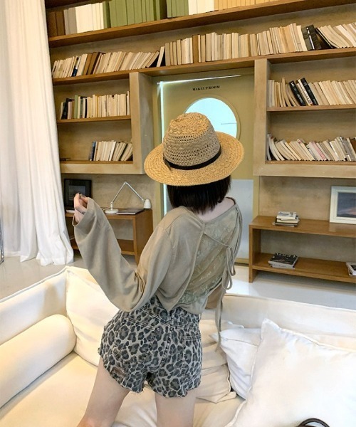 Ritzy(リッツィー)の「レオパード総柄ダメージデニムショーツ(デニムパンツ・レディース・レオパード・M/L/S)」の10枚目の写真