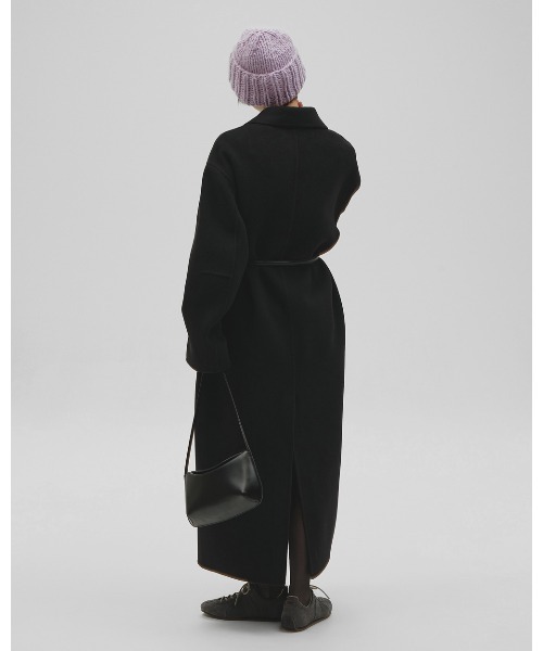 TODAYFUL（トゥデイフル）の「Wool Over Coat（ステンカラーコート・レディース・ブラック/チャコールグレー/ダークブラウン・38inch/36inch）」の6枚目の写真
