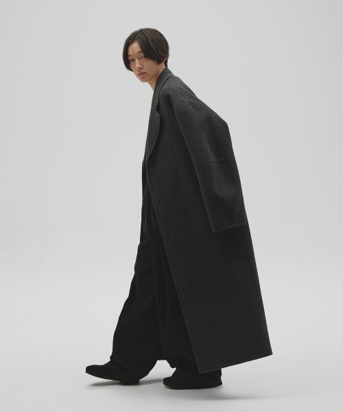TODAYFUL（トゥデイフル）の「Wool Over Coat（ステンカラーコート・レディース・ブラック/チャコールグレー/ダークブラウン・38inch/36inch）」の7枚目の写真