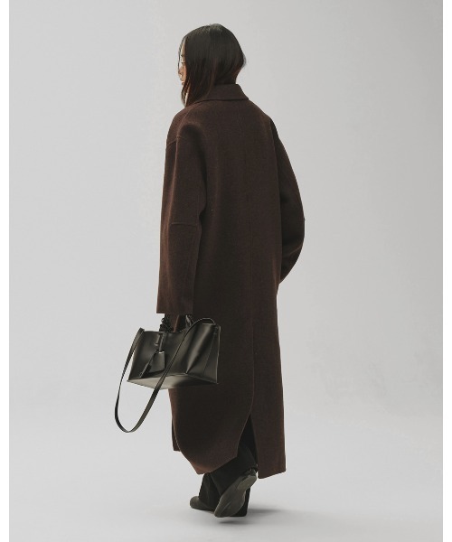 TODAYFUL（トゥデイフル）の「Wool Over Coat（ステンカラーコート・レディース・ブラック/チャコールグレー/ダークブラウン・38inch/36inch）」の13枚目の写真
