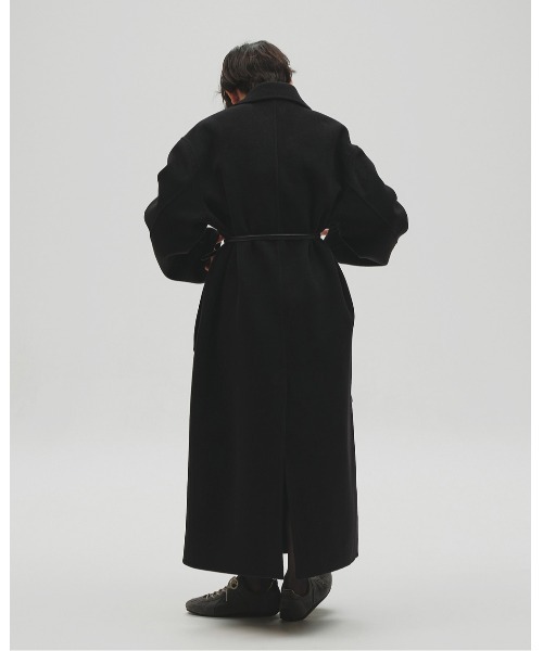 TODAYFUL（トゥデイフル）の「Wool Over Coat（ステンカラーコート・レディース・ブラック/チャコールグレー/ダークブラウン・38inch/36inch）」の16枚目の写真