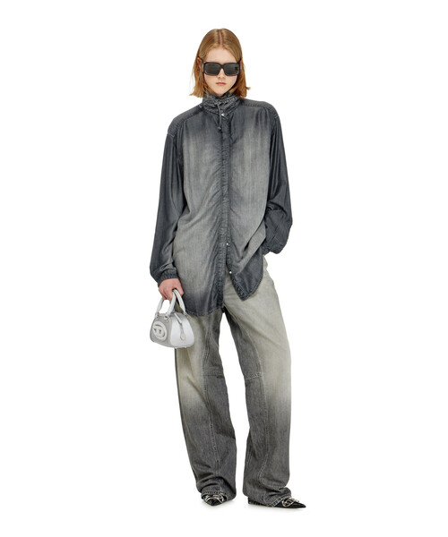 DIESEL(ディーゼル)の「ウィメンズ デニムシャツ DE-ARVEN-S(シャツ/ブラウス・レディース・ブラック・SMALL/MEDIUM/X-SMALL)」の2枚目の写真