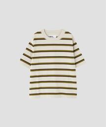 OUTLINE STRIPE JERSEY TOP