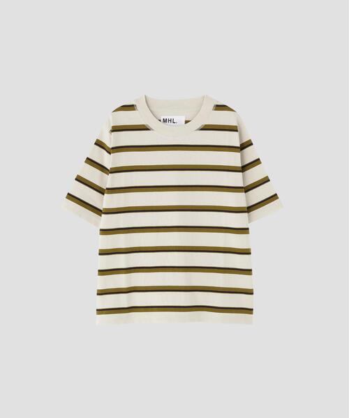 MHL.｜エムエイチエルのTシャツ/カットソー（ボーダー柄）通販 - ZOZOTOWN