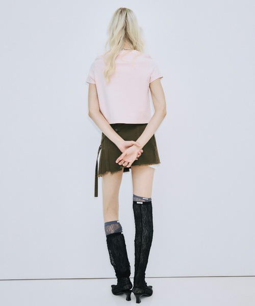 JOSE MOON(ジョゼムーン)の「UPSIDE DOWN LOGO T-SHIRT/アップサイドダウンロゴTシャツ(Tシャツ/カットソー・レディース・ライトピンク/グレー/ホワイト/ブラック・FREE)」の22枚目の写真