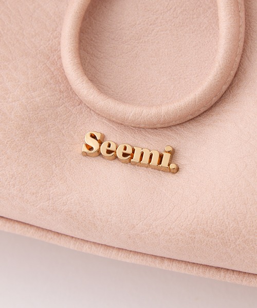 Seemi. byNICECLAUP（ シーミーバイナイスクラップ）の「サイドポケットショルダーバッグ（ショルダーバッグ・レディース・ピンク/アイボリー/ダークブラウン・FREE）」の13枚目の写真