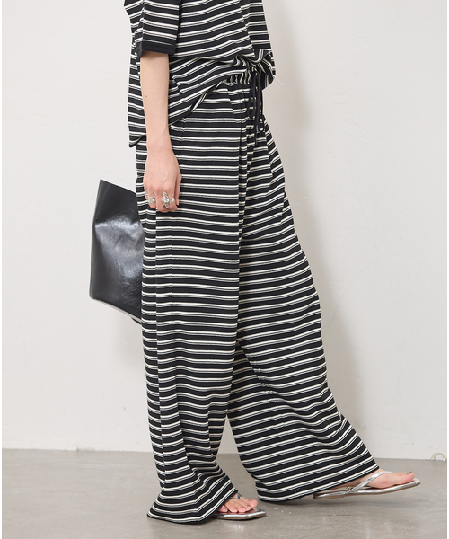JOURNAL STANDARD(ジャーナルスタンダード)の「パイルボーダーパンツ(その他パンツ・レディース・ブラック/ブラック系その他・FREE)」の8枚目の写真