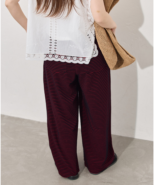 JOURNAL STANDARD(ジャーナルスタンダード)の「パイルボーダーパンツ(その他パンツ・レディース・ブラック/ブラック系その他・FREE)」の11枚目の写真