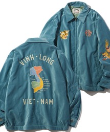 【HOUSTON/ヒューストン】VELVETEEN VIETNAM JACKET/ベルベティーン ベトナムジャケット(MAP)