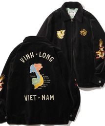 【HOUSTON/ヒューストン】VELVETEEN VIETNAM JACKET/ベルベティーン ベトナムジャケット(MAP)