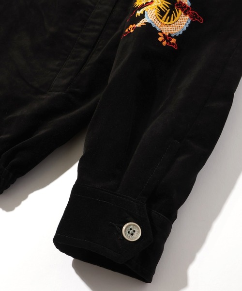 CORPUS TOKYO（コーパス トーキョー）の「【HOUSTON/ヒューストン】VELVETEEN VIETNAM JACKET/ベルベティーン ベトナムジャケット(MAP)（ミリタリージャケット・メンズ・ターコイズブルー/ブラウン/ブラック・M/L/XL）」の13枚目の写真