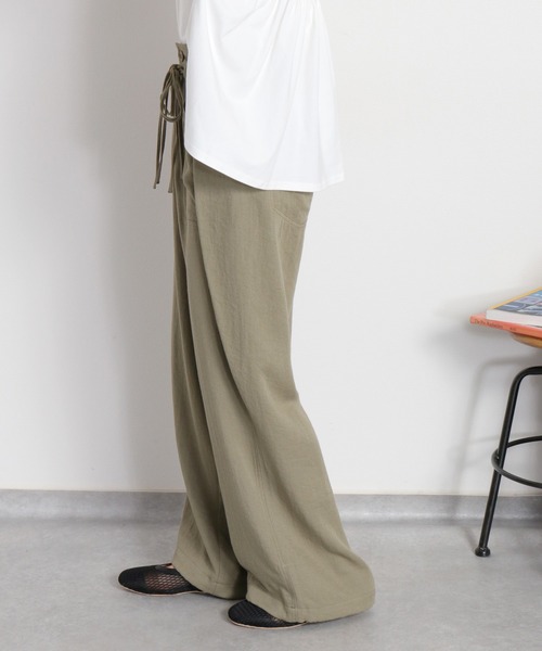 cepo（セポ）の「〈セットアップ対応〉LINENミックス サイドタックパンツ（その他パンツ・レディース・チャコール/オリーブ・L/M/S）」の16枚目の写真