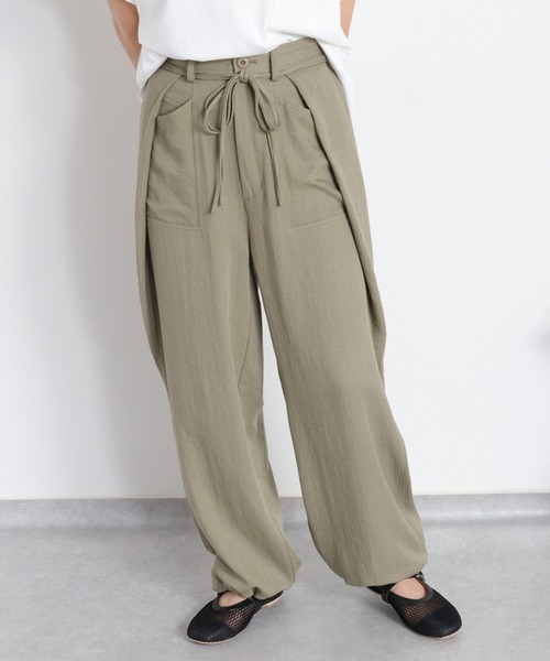 cepo（セポ）の「〈セットアップ対応〉LINENミックス サイドタックパンツ（その他パンツ・レディース・チャコール/オリーブ・L/M/S）」の21枚目の写真