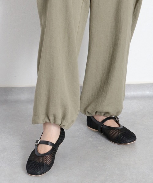 cepo（セポ）の「〈セットアップ対応〉LINENミックス サイドタックパンツ（その他パンツ・レディース・チャコール/オリーブ・L/M/S）」の6枚目の写真