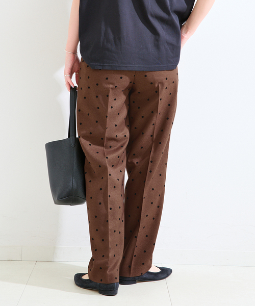 B.C STOCK(ベーセーストック)の「《追加2》手洗い可 / ドットフロッキースティックパンツ(スラックス・レディース・ブラック/ブラウン・SMALL/MEDIUM)」の15枚目の写真