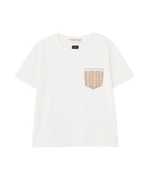 human woman(ヒューマンウーマン)の「◆【CLOUDY】コラボポケットTシャツ(Tシャツ/カットソー・レディース・ネイビー/ホワイト・MEDIUM)」の22枚目の写真