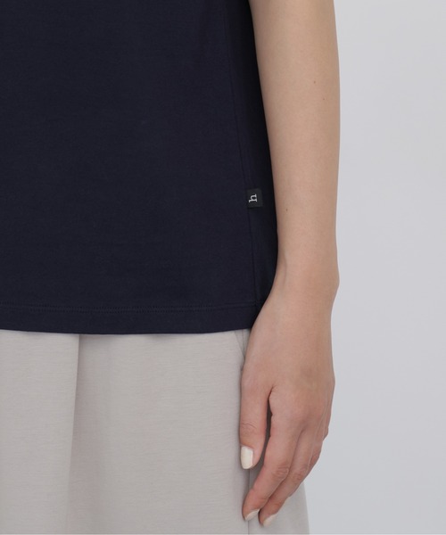 human woman(ヒューマンウーマン)の「◆【CLOUDY】コラボポケットTシャツ(Tシャツ/カットソー・レディース・ネイビー/ホワイト・MEDIUM)」の11枚目の写真