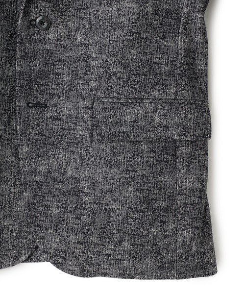 MEN'S BIGI（メンズビギ）の「ヒートパフォーマー ツイードプリント ストレッチジャケット［保温/ハイパワー2wayストレッチ］（テーラードジャケット・メンズ・ネイビー/ブラック/ライトグレー・04/03/05/02/01）」の17枚目の写真