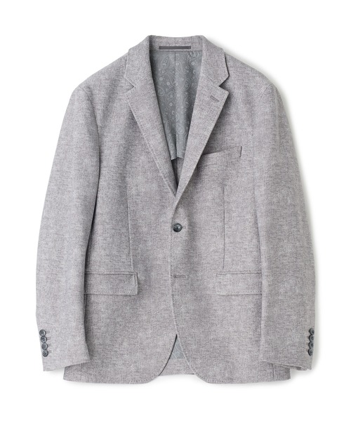 MEN'S BIGI（メンズビギ）の「ヒートパフォーマー ツイードプリント ストレッチジャケット［保温/ハイパワー2wayストレッチ］（テーラードジャケット・メンズ・ネイビー/ブラック/ライトグレー・04/03/05/02/01）」の9枚目の写真