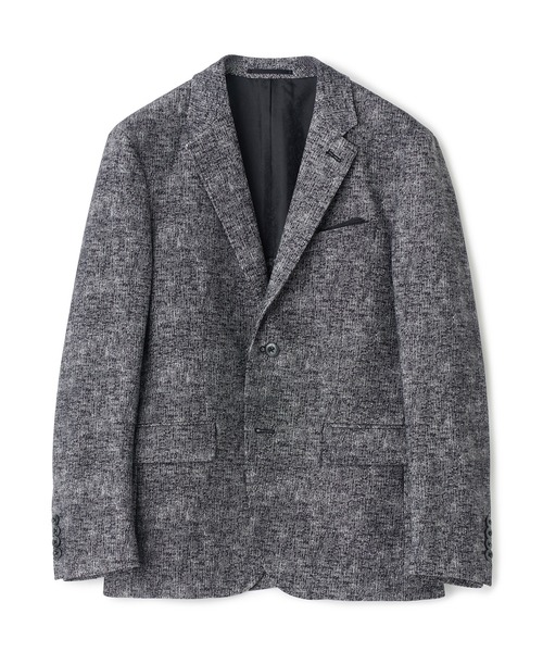 MEN'S BIGI（メンズビギ）の「ヒートパフォーマー ツイードプリント ストレッチジャケット［保温/ハイパワー2wayストレッチ］（テーラードジャケット・メンズ・ネイビー/ブラック/ライトグレー・04/03/05/02/01）」の11枚目の写真