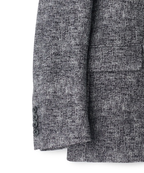 MEN'S BIGI（メンズビギ）の「ヒートパフォーマー ツイードプリント ストレッチジャケット［保温/ハイパワー2wayストレッチ］（テーラードジャケット・メンズ・ネイビー/ブラック/ライトグレー・04/03/05/02/01）」の18枚目の写真