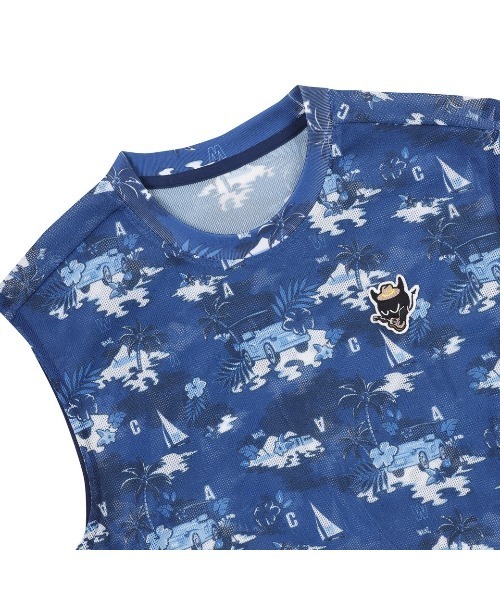 WAAC(ワック)の「WOMEN リゾートパターンメッシュベスト(ベスト・レディース・ベージュ/ネイビー・X-SMALL/SMALL/MEDIUM)」の10枚目の写真