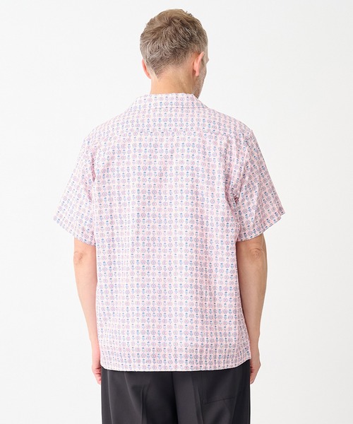 vowels（バウルズ）の「【vowels/バウルズ】FLORAL DOBBY SHIRT（シャツ/ブラウス・メンズ・ホワイト/イエロー・2/1）」の7枚目の写真