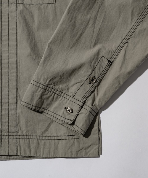 CASPER JOHN(キャスパージョン)の「Washer cotton stitch shirts/ワッシャーコットンステッチシャツ(シャツ/ブラウス・メンズ・ネイビー/グレー・X-SMALL/MEDIUM/SMALL/LARGE)」の12枚目の写真
